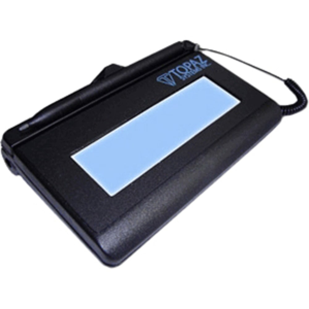 Topaz SignatureGem T-L462 Signature Capture Pad - Backlit LCDUSB - 4.30in x 1.30in Active Area LCD - Backlight - USB - 410 PPI MPN:T-LBK462-HSB-R