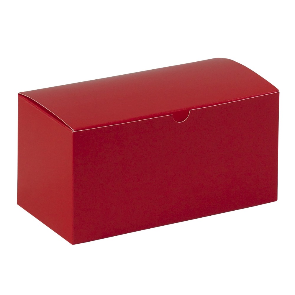 Partners Brand Holiday Red Gift Boxes 9in x 4 1/2in x 4 1/2in, Case of 100 MPN:GB944R