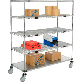 Nexel® 5 Shelf Truck Chrome 60
