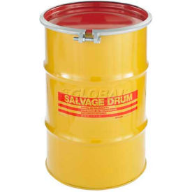 GoVets™ Carbon Steel Salvage Transport Overpack Drum 30 Gallon Open Head 378987