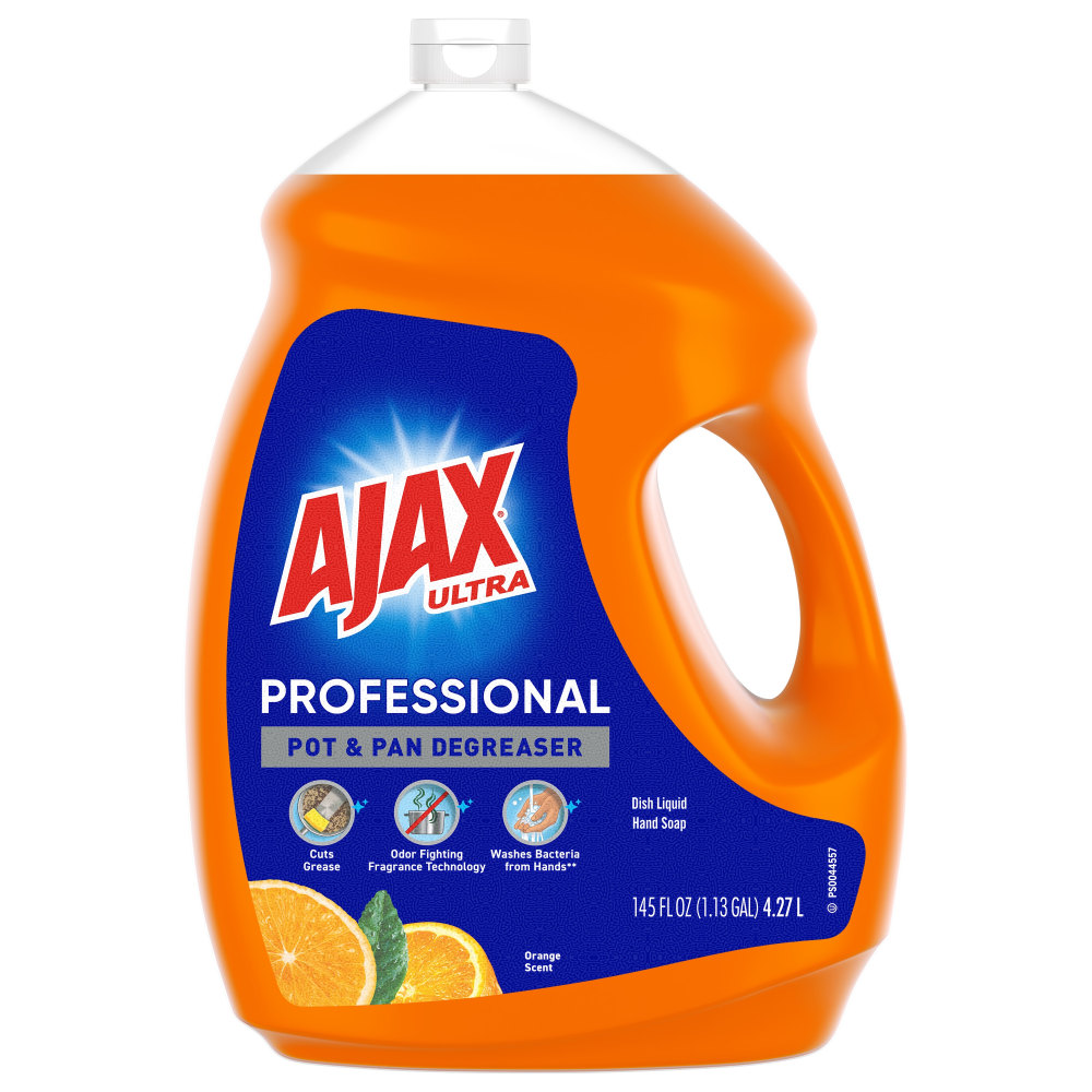 AJAX Professional Liquid Dish Soap, Citrus Scent, 145 Oz, Orange MPN:61034313EA