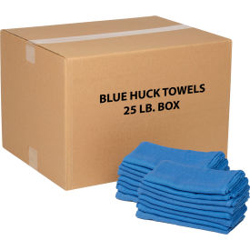 GoVets™ 100 Cotton Blue Huck Towels 25 Lb. Box 231670