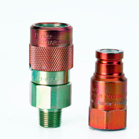BVA Hydraulic Coupler Flush-Face Set 3/8