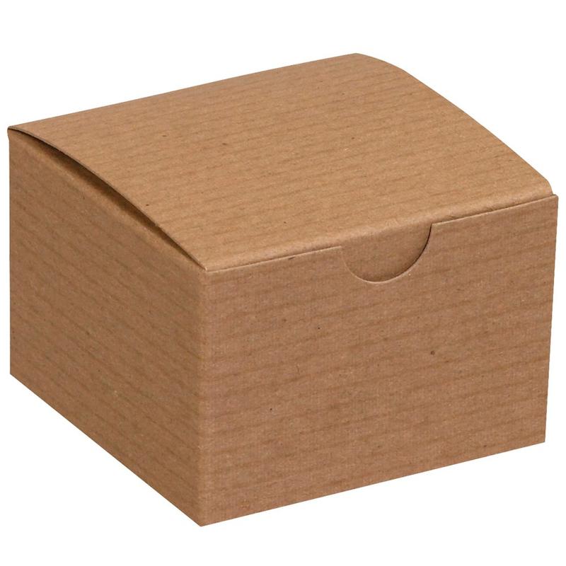 Office Depot Brand Gift Boxes, 3inL x 3inW x 2inH, 100% Recycled, Kraft, Case Of 100 MPN:GB332K