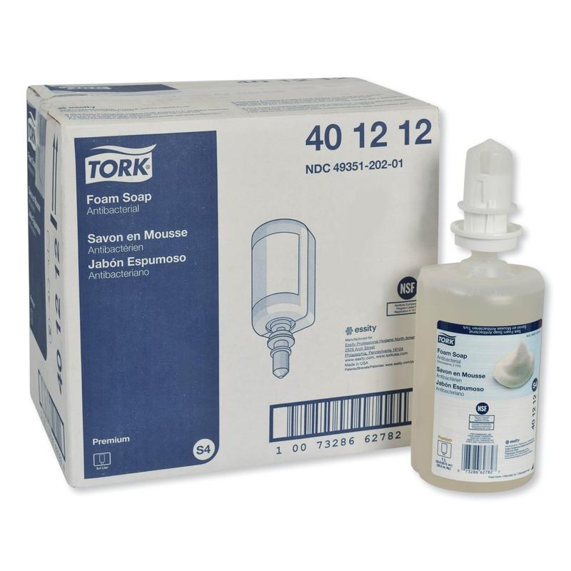 Tork Premium Antibacterial Soap, Unscented, 1L (33.81 Oz), Case Of 6 Bottles MPN:401212