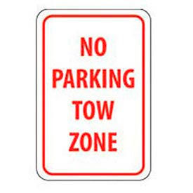 Aluminum Sign - No Parking Tow Zone - .063