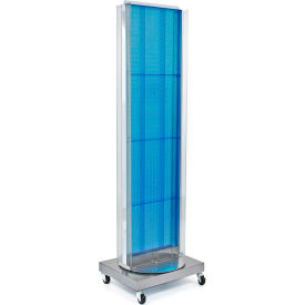 Global Approved 700258-BLU Pegboard Floor Stand W/5