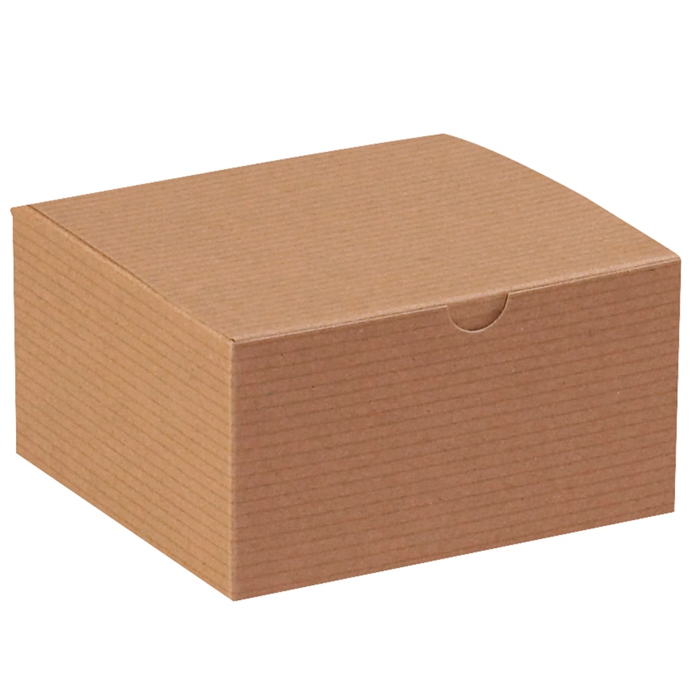 Office Depot Brand Gift Boxes, 5inL x 5inW x 3inH, 100% Recycled, Kraft, Case Of 100 MPN:GB553K