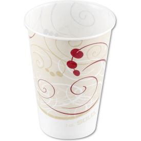 SOLO® Symphony Design Wax-Coated Paper Cold Cups 7 oz Beige/White 100/Sleeve 20 Sleeves/CT R7N-J8000