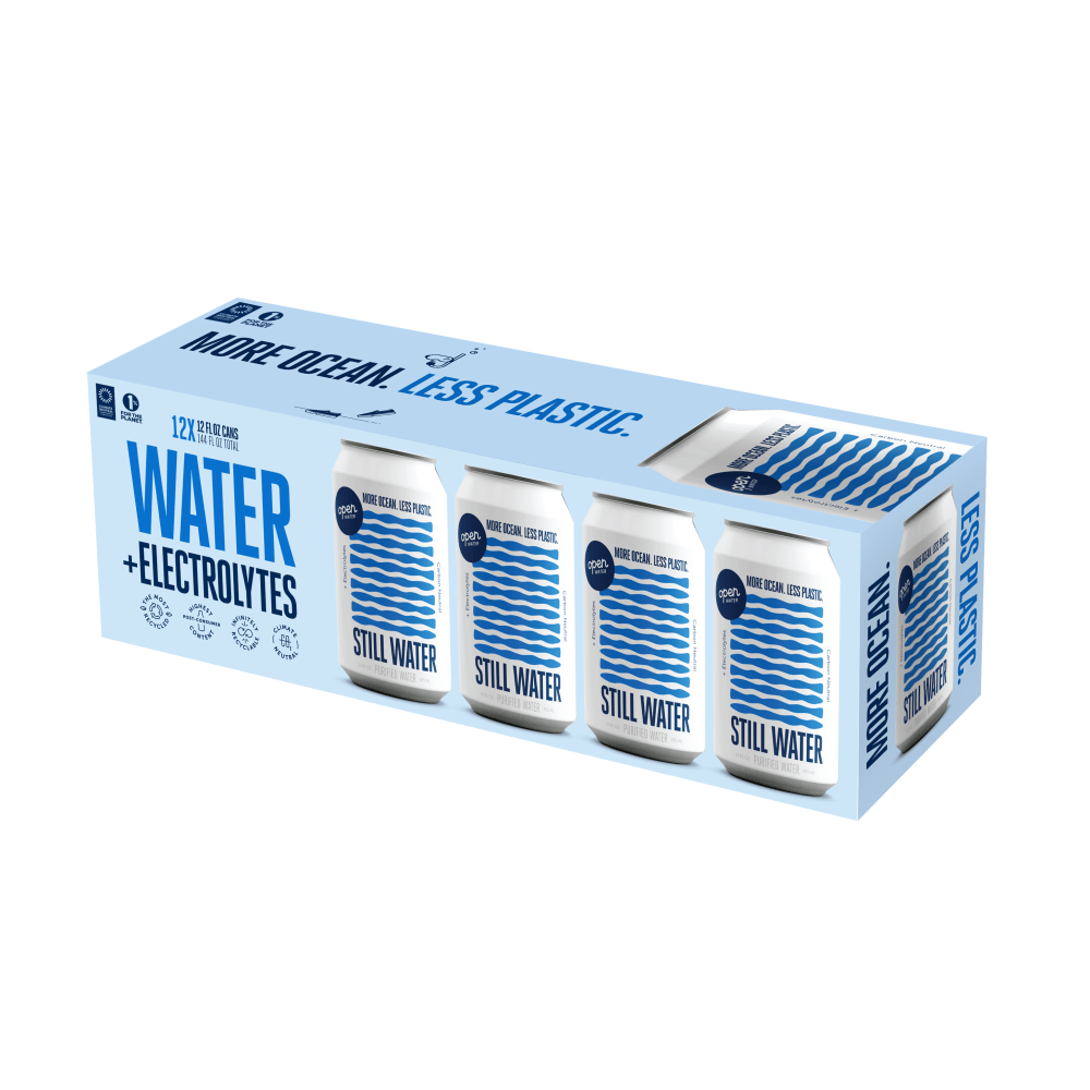 Open Water Still Canned Waters, 12 OZ, Case Of 12 Cans MPN:12C01-X