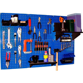 Wall Control Pegboard Standard Tool Storage Kit Blue/Black 48