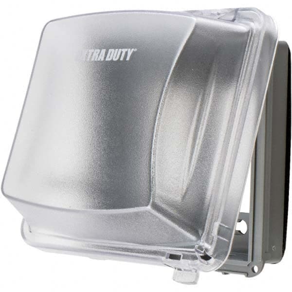 Weatherproof Box Covers; Electrical Box Shape: Rectangle; Number Of Outlets: 1; Resistance Features: Weather-Resistant; Housing Material: Polycarbonate; Overall Length: 5.5400 in; Recommended Environment: Wet Location; Overall MPN:RW58750