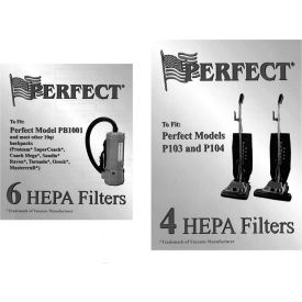 Perfect Products HEPA Filters White 4/Pack VAC7 - Pkg Qty 4