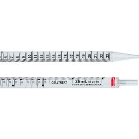 CELLTREAT® 25ml Serological Pipet Individually Wrapped in Bags Sterile 200/Case 229025B