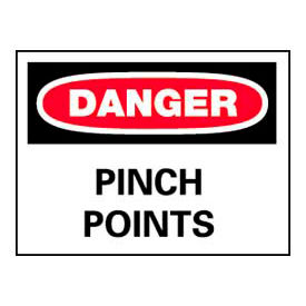 Signs With Safety Message Legend-Danger Pinch Points D-149VB
