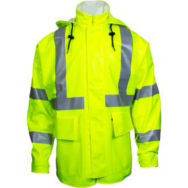 Arc H2O™ Flame Resistant Hi-Vis Rain Jacket ANSI Class 3 Type R Yellow 2XL R30RL062X