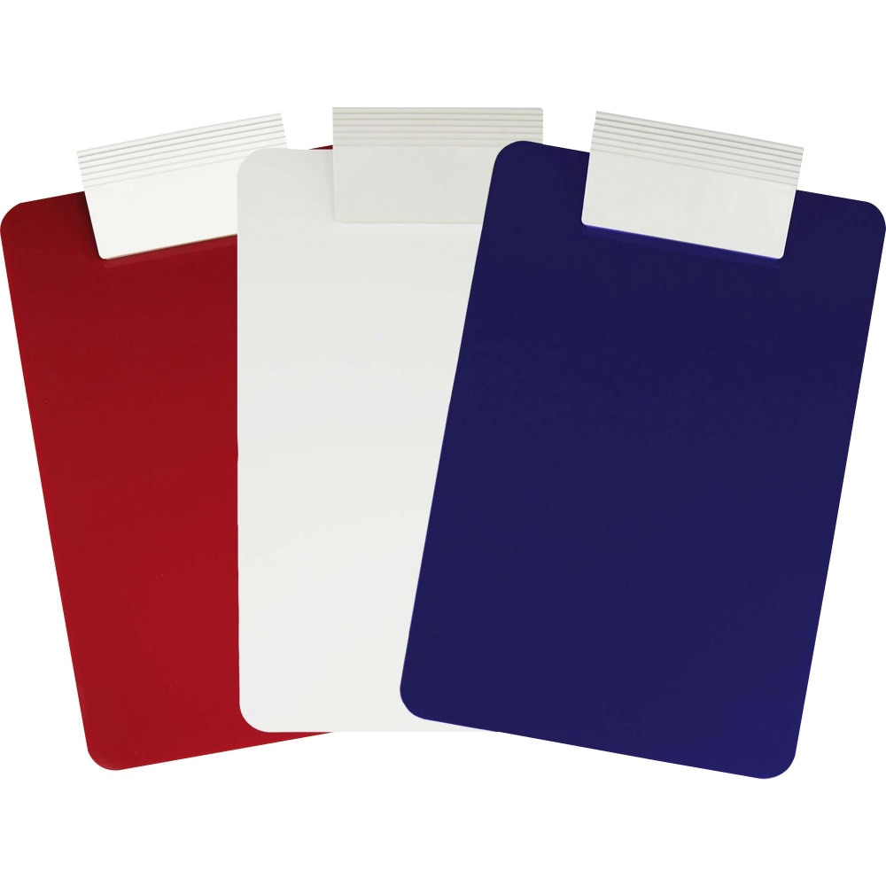 Saunders Antimicrobial Clipboard - 8 1/2in x 11in - Red, Blue - 1 Each (Min Order Qty 3) MPN:21612