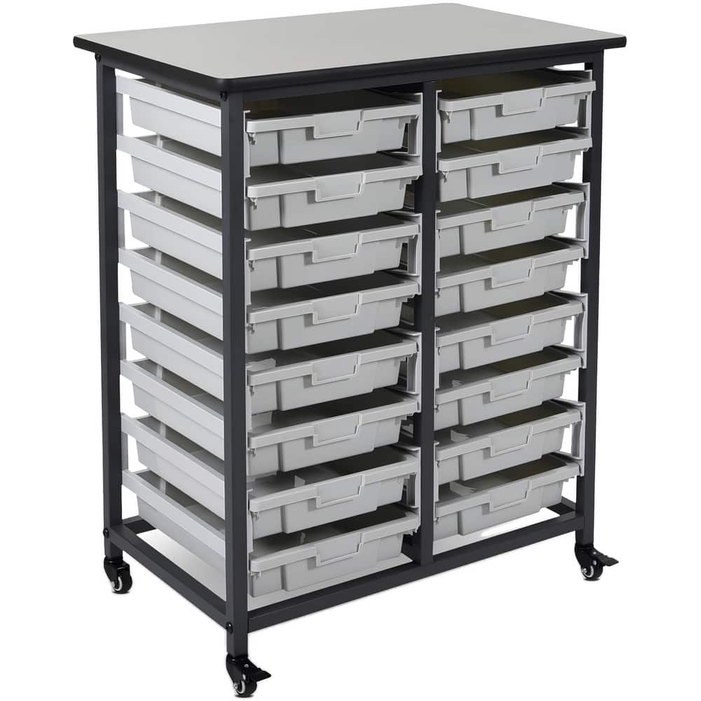 Carts, Cart Type: Bin Storage Unit , Assembly: Assembly Required , Load Capacity (Lb. - 3 Decimals): 320.000 , Color: Gray , Height (Decimal Inch): 37.500000  MPN:MBS-DR-16S