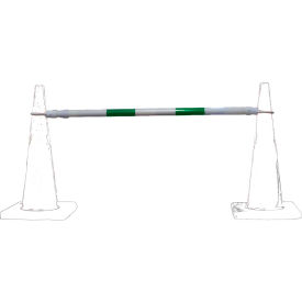 Cortina® 03-829CB-G Retractable Cone Bar 4-6' L White/Green 03-829CB-G