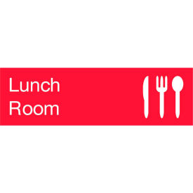 Engraved Sign - Lunch Room - Red EN13R