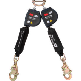 3M DBI-SALA Nano-Lok Twin-Leg Arc Flash Self-Retracting Lifeline Web & Steel Swivel Snap Hook 8'L 7012818557