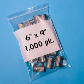 Reclosable Poly Bags W/ Write On Label 6