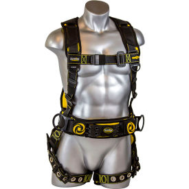 Guardian Cyclone Construction Harness Pass-Thru Chest Tongue Buckle Legs & Waist S 130-328lbs 21064