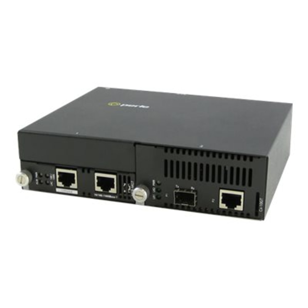 Perle SMI-10GT-SFP - Fiber media converter - 10 GigE - 10GBase-X, 10GBase-T - RJ-45 / SFP+ - up to 328 ft MPN:05071134