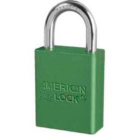 American Lock® No. A1105GRN Solid Aluminum Rectangular Padlock - Green - Pkg Qty 24 724109