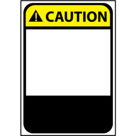 Graphic Machine Labels - Caution Blank with Header Only CGA20AP