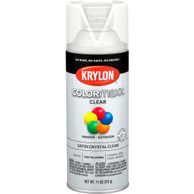 Krylon® Colormaxx™ Paint & Primer 11 oz. Satin Crystal Clear K05562007 - Pkg Qty 6