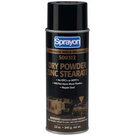 Sprayon MR312 Dry Zinc Stearate Release Agent 12 oz. Aerosol Can - s00312000 s00312000 - Pkg Qty 12