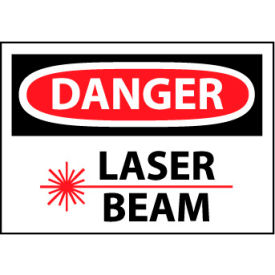 Machine Labels - Danger Laser Beam with Graphic D639AP