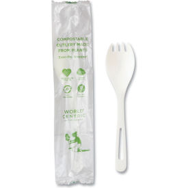World Centric® Mediumweight Sporks White TPLA Compostable 750/Carton RK-PS-I