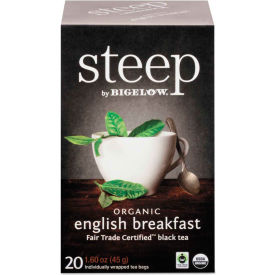 Bigelow® steep Tea English Breakfast 1.6 oz Tea Bag 20/Box RCB17701