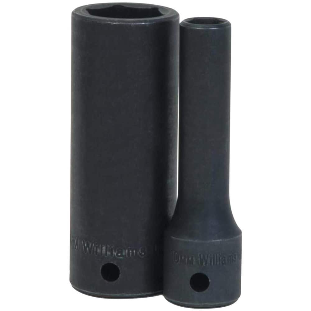 Impact Sockets, Number Of Points: 12 , Drive Style: Square , Material: Chromium-Vanadium Steel , Finish: Black Oxide , Insulated: No  MPN:JHW14-1218