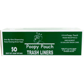 Poopy Pouch 13 Gallon Trash Liners 50 Bags/Box PP-13 GAL-BAGS