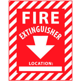 Fire Safety Sign - Fire Extinguisher with Blank Space - Vinyl FXPSELP