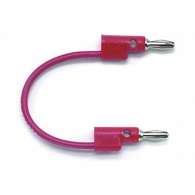 BANANA PLUG PATCH CORD STACKABLE RED MPN:B-60-2