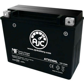 AJC Battery Ski-Doo mula S 368CC Snowmobile Battery 1998-2000 23 Amps 12V I Terminals AJC-PS-ATX24HL-514254