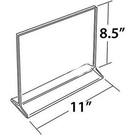 Global Approved 142712 Horizontal Top Load Acrylic Sign Holder 11