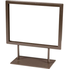 Econoco Linea 5.5 in L x 7 in. H Statuary Bronze Counter-Top Sign Holder LNSH4A - Pkg Qty 4