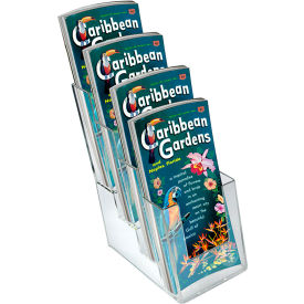 Global Approved 252388 Four-Tier Brochure Holder 4-1/4