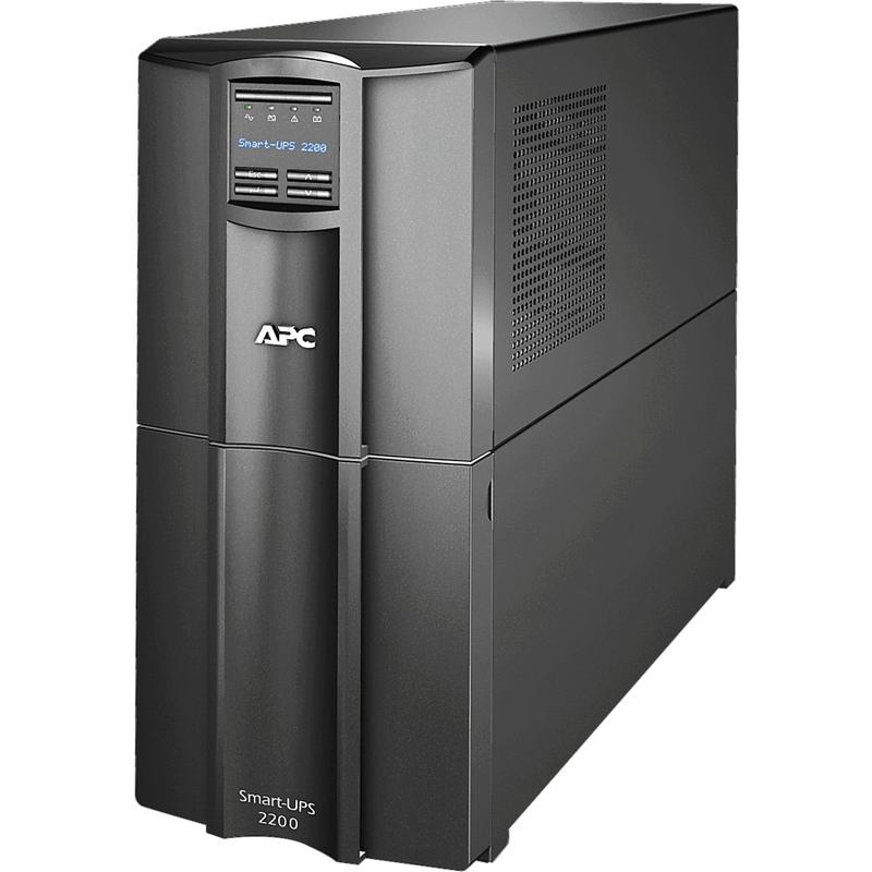 APC Smart-UPS, Line Interactive, 2200VA, Tower, 120V, 8x NEMA 5-15R+2x NEMA 5-20R outlets, SmartSlot, AVR, LCD, TAA - SMT2200US MPN:SMT2200US