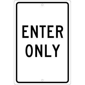 Aluminum Sign - Enter Only - .063
