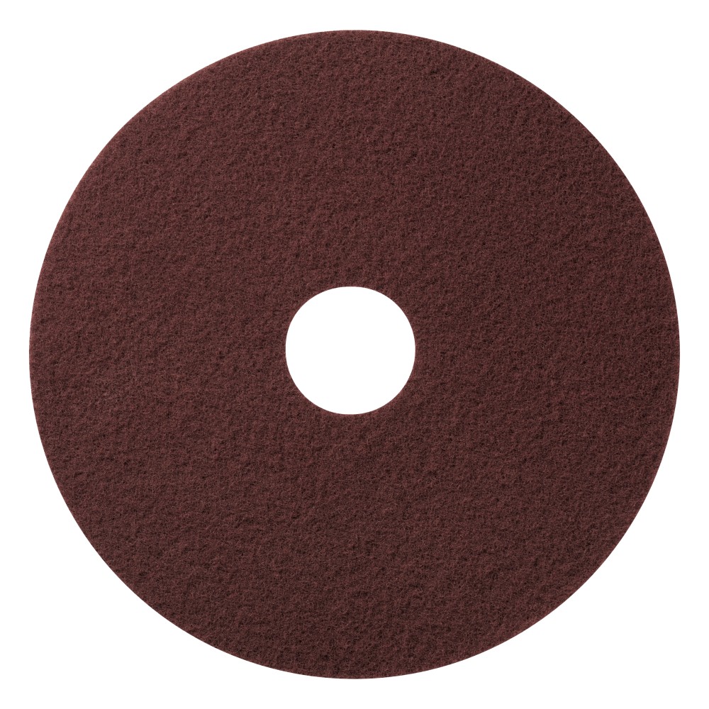 Americo Maroon X Heavy-Duty Floor Restoration Pads, 20in, Maroon, 5 Pads Per Box, Set Of 2 Boxes MPN:420920