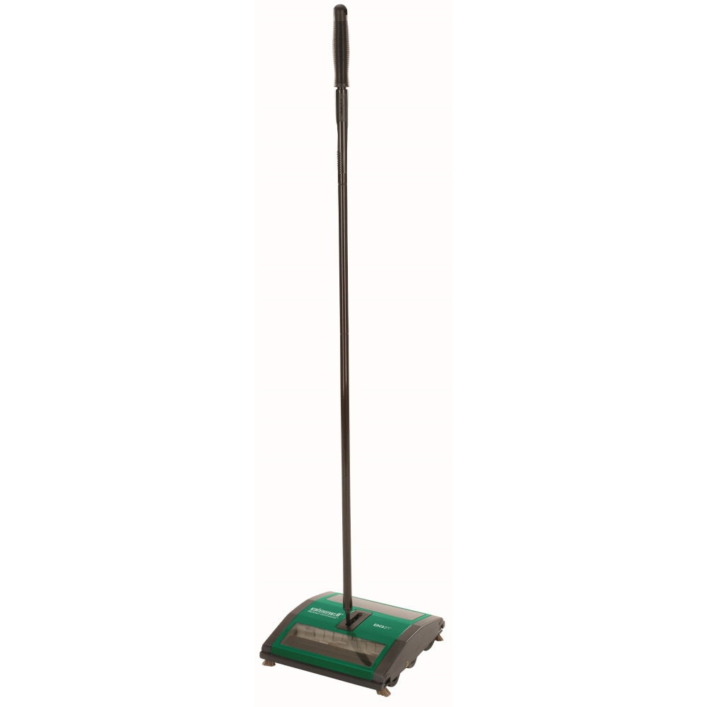 Bissell Commercial Metal Manual Sweeper, 10-1/2inL x 9-1/2inW x 5/8inD, Black MPN:BG21