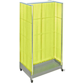 Global Approved 700432-YEL H-Shaped Pegboard Display 32