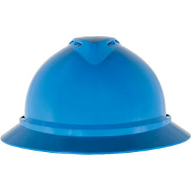MSA V-Gard® 500 Hat Vented 4-Point Fas-Trac III Blue 10167912 - Pkg Qty 20