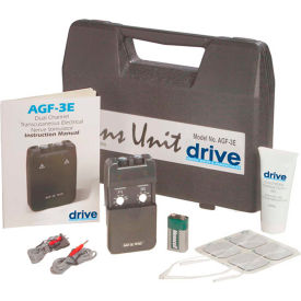 Drive Medical Portable Economy Dual Channel TENS with Electrodes & Carry Case AGF-3E AGF-3E